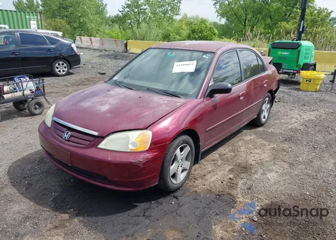 2003 Honda Civic Lx from USA, damaged, VIN 2HGES16583H611405
